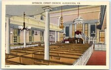 Postcard - Interior of Christ Church - Alexandria, Virginia picture