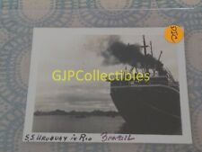 DIC VINTAGE PHOTOGRAPH Spencer Lionel Adams SS URUGUAY IN RIO BRAZIL picture