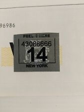 Genuine New York State Registration Sticker 2014 Expired  picture