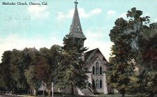 Vintage Postcard 1910's Methodist Church Religious Building Ontario California picture