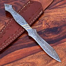 Damascus Throwing Boot Knife Custom Made Full Tang Hand Forged Damascus Stl 2843 picture