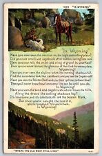 eStampsNet - In Wyoming Where the old West Still Lives Ft Bridger Postcard picture
