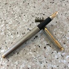 Vintage Parker Fountain Pen Sterling Silver Gold 14K XF picture