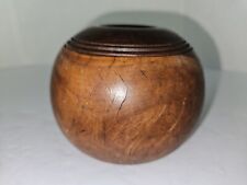 Vintage Decorative Burl Wood Round Ball Buoy? Fishing Float? picture