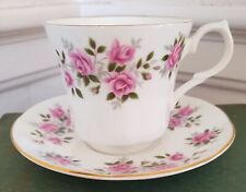 SPRINGFIELD, BONE CHINA TEA CUP & SAUCER, ENGLAND, PINK ROSES picture
