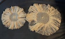 Pair of Vintage Hand Crocheted Doilies, extra frilly picture