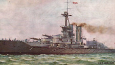 Raphael Tuck British Navy HMS Iron Duke Battleship Color c.1910 'Our Ironclads' picture