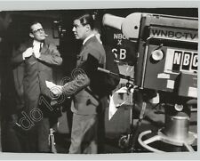 American TV PERSONNEL Near Video Cameras WNBC-TV Handsome Men 1950s Press Photo picture
