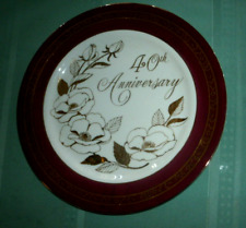 VINTAGE 40TH HAPPY ANNIVERSARY PLATE' BY SIMSON' made in japan-free ship picture