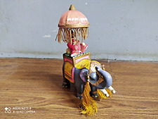 Rare old Air India Mascot Maharajah on elephant statue of 70's made in India. picture