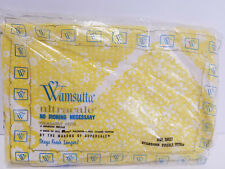 Vintage Wamsutta Double Fitted Sheet New Old Stock Vivid Yellows  picture