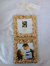 Carr Gold Vintage Bijou Ornate Wallflower Picture Frame Double Hanging Frame  picture