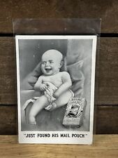 Vintage 1930’s Bloch Bros Tobacco Mail Pouch Baby “Dad’s Favorite”  picture