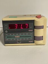 Vtg 1980s GE 7-4607WHB AC P'jammer Pjammer AM FM Alarm Clock Radio Works Tested picture