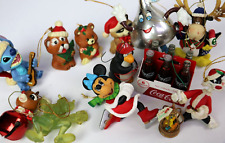 Vintage lot of Christmas Ornaments, Disney, Lilo & Stitch, Tweety Bird, Coke picture
