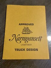 Narragansett Beer NOS Truck Design Packet Extra Rare picture