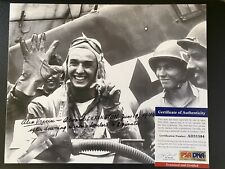 PSA/DNA Alex Vraciu WW2 Ace Pilot Autographed 8x10 Picture Autograph picture