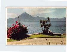 Postcard Panoramic View of Lake Atitlan Guatemala North America picture