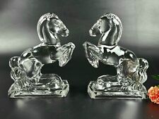 Vintage 1940's - Ends by LE Smith - Glass - Horse Book- Pair picture