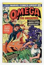 Omega The Unknown #1 VF 8.0 1976 picture