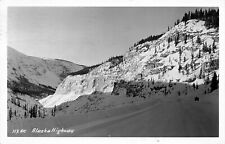 1953 ALASKA RPPC REAL PHOTO POSTCARD: MOUNTAIN VIEW FROM ALASKA HIGHWAY, AK picture