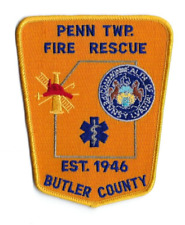 Penn Twp. Township (Butler County) PA Pennsylvania Fire Rescue patch - NEW picture