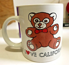 I Love California 10oz Bear Coffee Mug Ounce Heart picture