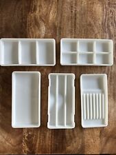 Milk Glass Dental Dentist Tray 4” x 8” AMERICAN CABINET CO Vintage- ONE TRAY picture