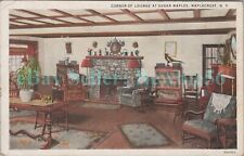 Maplecrest NY - INTERIOR LOUNGE AT SUGAR MAPLES HOTEL - c1920s Postcard Windham picture