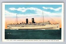 SS Yale, Ship, Transportation, Antique, Vintage Souvenir Postcard picture