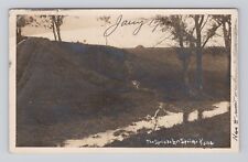 Postcard RPPC Springs Lost Springs Kansas posted 1909 Double Cancel picture
