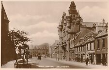 LINLITHGOW – High Street Real Photo Postcard rppc – Scotland picture
