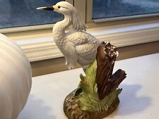 Royal Crown Ceramic Crane Vintage Beautifully Detailed By Artist J. Byron picture