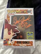 Signed Funko Dragon Ball 2020 Summer SSG Goku #827 Sean Schemmel  w/ JSA Barcode picture