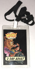 Big Wow Comic Fest Adult 2-Day Badge / Pass w/ Lanyard ~ Lion & Lady picture