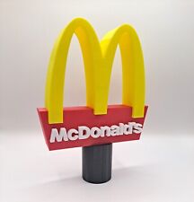 McDonald's Sign Desk Art Shelf Christmas Tree Topper 9 x 6 inches picture