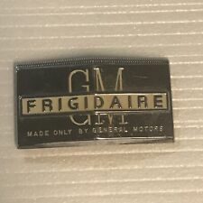 Vintage GM Frigidaire Metal Emblem Plate picture