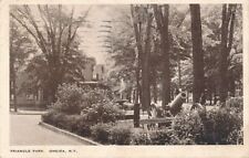 Cannon in Triangle Park - Oneida NY, New York - pm 1930 - WB picture