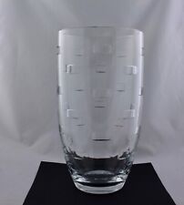 WATERFORD CRYSTAL JOHN ROCHA GEO ODEN 14” VASE - MINT picture