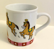Papel Circus Time Horses Rainbow Cup COFFEE MUG Made in Japan White Ceramic picture