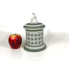 Wedgwood Masterpiece Series Tricolor Diceware Tobacco Jar Green Lilac picture