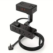 CLOVER Desk Clamp Power Strip, with 13 Outlets 2 USB-A Ports And 2USB-C Ports, picture