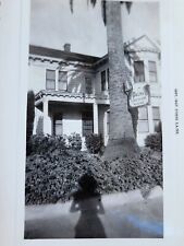 1940s Snapshot Travel The Palms Guest House 1947 Womans Shadow Victorian House picture