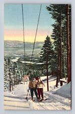 Albuquerque NM-New Mexico, Skiing in New Mexico, Antique Vintage Postcard picture