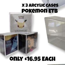 x3 Pokemon Etb Acrylic display box, elite trainer box CHEAPEST ON EBAY slide picture