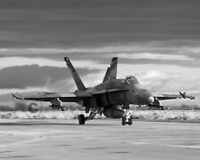 F-18 Hornet Fighter Aircraft 2016 Photo Taxis Naval Air Station Fallon NV 8X10 picture