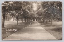 The College Walk Swarthmore Pennsylvania Real Photo RPPC c1922 picture