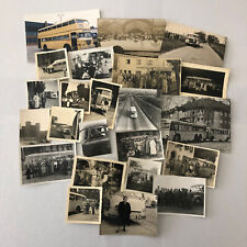 Vintage Bus Photo Photograph Print Lot of 23 People with Buses Germany picture