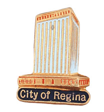 Vintage City of Regina Saskatchewan Canada Building Lapel Pin picture