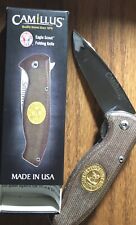 Camillus Eagle Scout Brown Folding Knife Official Licensed Micarta Handle U.S.A. picture